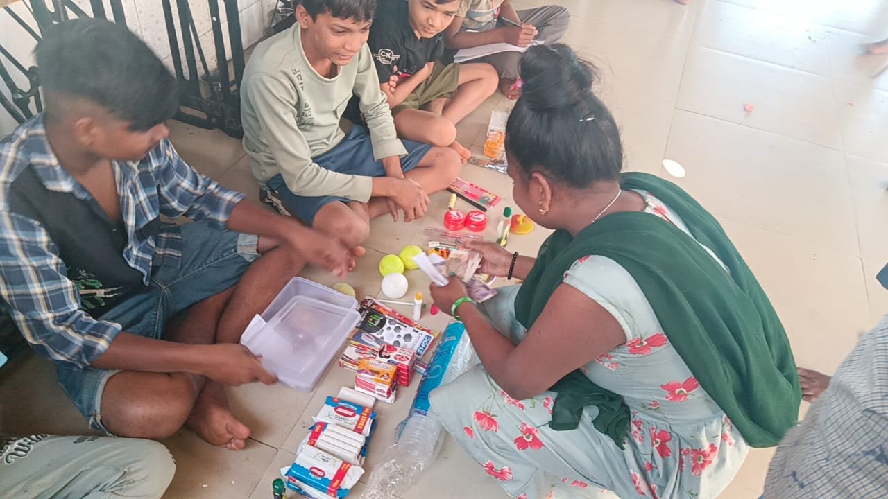 Children at Anandvan Aashramshala Karutha — tribal education Gujarat